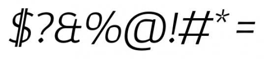 Corpo Sans Light Italic Font OTHER CHARS