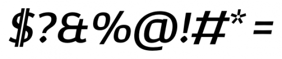 Corpo Sans Medium Italic Font OTHER CHARS