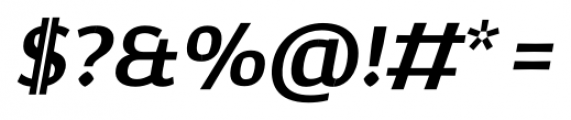 Corpo Sans Semi Bold Italic Font OTHER CHARS