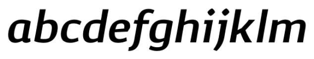 Corpo Sans Semi Bold Italic Font LOWERCASE