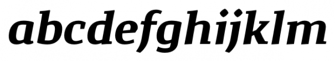 Corpo Serif Bold Italic Font LOWERCASE