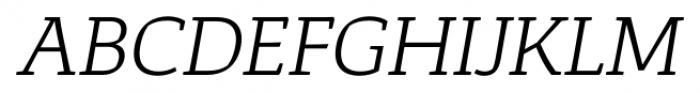 Corpo Serif Light Italic Font UPPERCASE