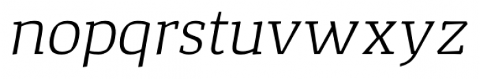 Corpo Serif Light Italic Font LOWERCASE