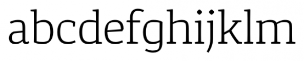 Corpo Serif Light Font LOWERCASE