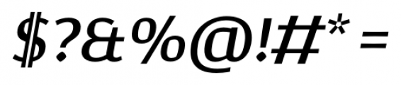 Corpo Serif Medium Italic Font OTHER CHARS