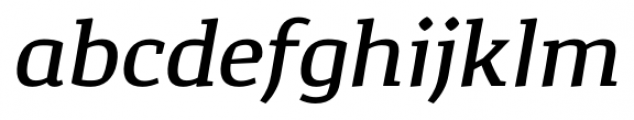 Corpo Serif Medium Italic Font LOWERCASE