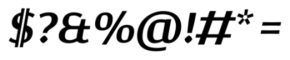 Corpo Serif Semi Bold Italic Font OTHER CHARS