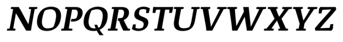 Corpo Serif Semi Bold Italic Font UPPERCASE