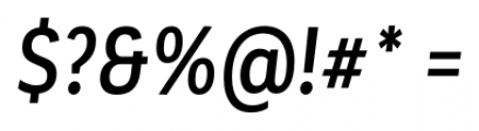 Corporative Condensed Alt Medium Italic Font OTHER CHARS