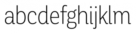 Corporative Condensed Light Font LOWERCASE