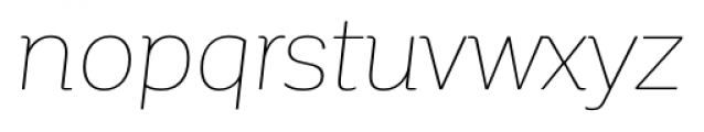 Corporative Hair Italic Font LOWERCASE