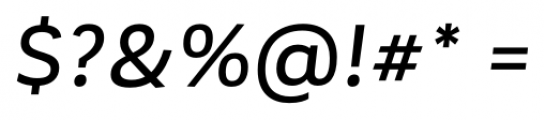 Corporative Medium Italic Font OTHER CHARS