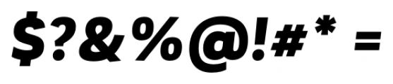 Corporative Sans Alt Black Italic Font OTHER CHARS