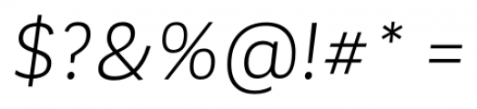 Corporative Sans Alt Book Italic Font OTHER CHARS