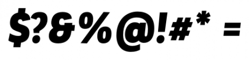 Corporative Sans Condensed Alt Black Italic Font OTHER CHARS