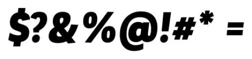 Corporative Sans Condensed Black Italic Font OTHER CHARS