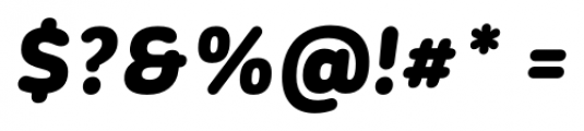 Corporative Sans Rounded Alt Black Italic Font OTHER CHARS