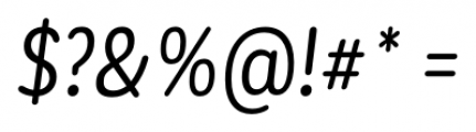 Corporative Sans Rounded Condensed Italic Font OTHER CHARS