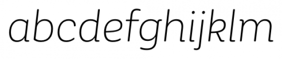 Corporative Soft Alt Light Italic Font LOWERCASE