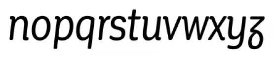 Corporative Soft Condensed Alt Italic Font LOWERCASE