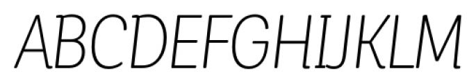 Corporative Soft Condensed Alt Light Italic Font UPPERCASE