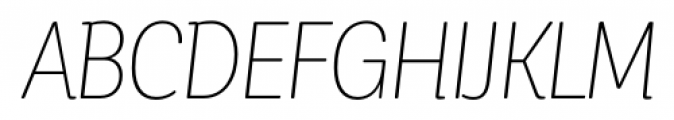 Corporative Soft Condensed Thin Italic Font UPPERCASE