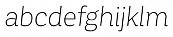 Corporative Soft Light Italic Font LOWERCASE