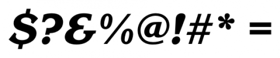 Corrigan ExtraBold Italic Font OTHER CHARS
