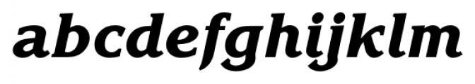 Corrigan ExtraBold Italic Font LOWERCASE