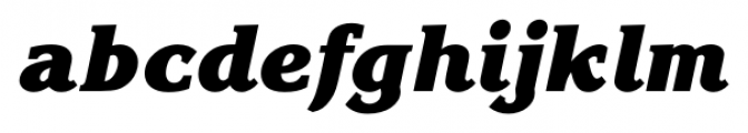 Corrigan Heavy Italic Font LOWERCASE