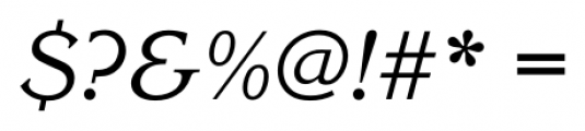 Corrigan Italic Font OTHER CHARS