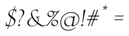 Cotillion Pro Italic Font OTHER CHARS
