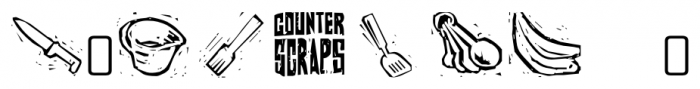 Counterscraps Regular Font OTHER CHARS