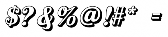 Country Western Script  Open Font OTHER CHARS