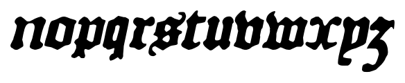 Courant Italic Font LOWERCASE