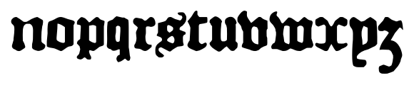 Courant Regular Font LOWERCASE