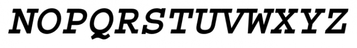 Courier Std Bold Italic Font UPPERCASE