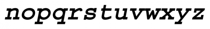 Courier Std Bold Italic Font LOWERCASE