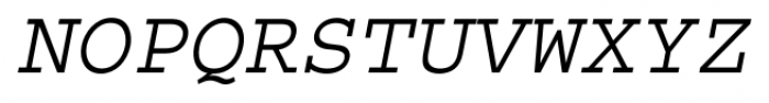 Courier Std Italic Font UPPERCASE