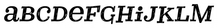 Courtney Rough Italic Font LOWERCASE