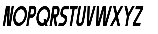Coast Park Display Coast Park Condensed Slant Ultra-condensed Font UPPERCASE