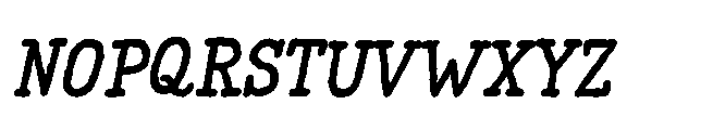 Coastal Notes Bold Slant Font UPPERCASE