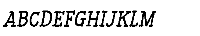 Coastal Notes Regular Slant Font UPPERCASE