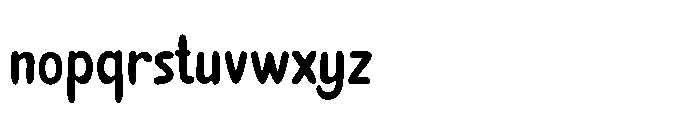 Coastaline Balibo Rounded Font LOWERCASE
