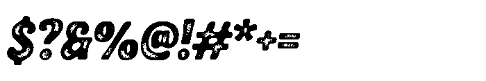 Coastella Texture Regular Font OTHER CHARS