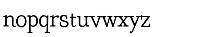 Coats Regular Font LOWERCASE