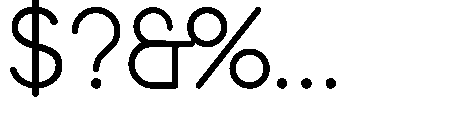 Cobalt O Type Font OTHER CHARS