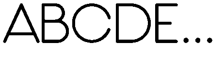Cobalt O Type Font UPPERCASE