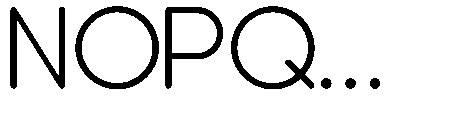 Cobalt O Type Font UPPERCASE
