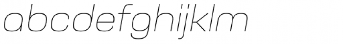 Cobe Thin Italic Font LOWERCASE